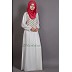 Embellished White Party wear Burqown Embellished White Party wear Burqown