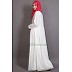 Embellished White Party wear Burqown Embellished White Party wear Burqown