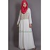 Embellished White Party wear Burqown Embellished White Party wear Burqown