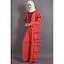Party wear designer frilled Abaya- Orange Party wear designer frilled Abaya- Orange