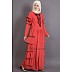 Party wear designer frilled Abaya- Orange Party wear designer frilled Abaya- Orange