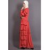 Party wear designer frilled Abaya- Orange Party wear designer frilled Abaya- Orange