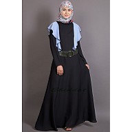 A-line casual abaya with frills  A-line casual abaya with frills