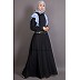 A-line casual abaya with frills  A-line casual abaya with frills