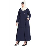 Casual abaya- Navy Blue Casual abaya- Navy Blue