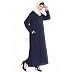 Casual abaya- Navy Blue Casual abaya- Navy Blue