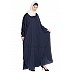 Front open Kaftan abaya- Navy Blue Front open Kaftan abaya- Navy Blue