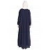 Casual pleated abaya- Navy Blue Casual pleated abaya- Navy Blue