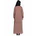 Front open casual abaya- Beige  Front open casual abaya- Beige
