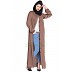 Front open casual abaya- Beige  Front open casual abaya- Beige