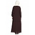 Front open casual abaya- Brown color Front open casual abaya- Brown color