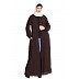 Front open casual abaya- Brown color Front open casual abaya- Brown color