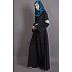 Classic abaya with Lace work - Black Classic abaya with Lace work - Black