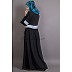 Classic abaya with Lace work - Black Classic abaya with Lace work - Black