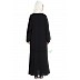 Front open Dubai abaya- Black Front open Dubai abaya- Black