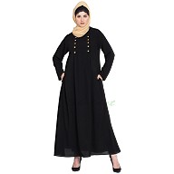 Black Casual abaya Black Casual abaya