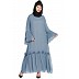 Party wear abaya- Petrol Blue Party wear abaya- Petrol Blue