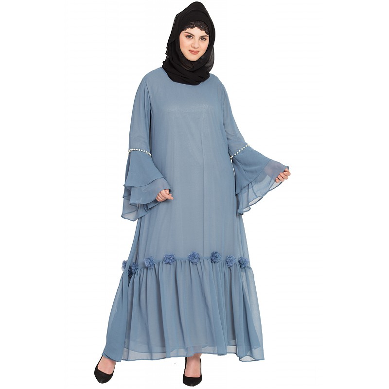 Abaya online Party wear designer abaya at www.shiddat