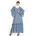 Party wear abaya- Petrol Blue Party wear abaya- Petrol Blue