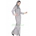 Designer embellished party wear Gown- Silver Grey Designer embellished party wear Gown- Silver Grey