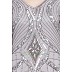 Designer embellished party wear Gown- Silver Grey Designer embellished party wear Gown- Silver Grey