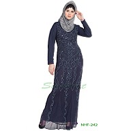 Designer embellished party wear Gown- Navy Blue Designer embellished party wear Gown- Navy Blue