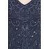 Designer embellished party wear Gown- Navy Blue Designer embellished party wear Gown- Navy Blue