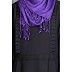 Frilled design Casual Abaya -Black  Frilled design Casual Abaya -Black