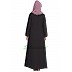 Pleated casual abaya- Black Pleated casual abaya- Black