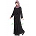 Pleated casual abaya- Black Pleated casual abaya- Black