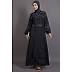 Embellished abaya- Black  Embellished abaya- Black