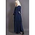 Designer Bohemian abaya- Navy Blue-Silver Designer Bohemian abaya- Navy Blue-Silver