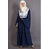 Designer Bohemian abaya- Navy Blue-Silver Designer Bohemian abaya- Navy Blue-Silver