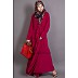 Casual  abaya- Wine colored with front frill      Casual  abaya- Wine colored with front frill