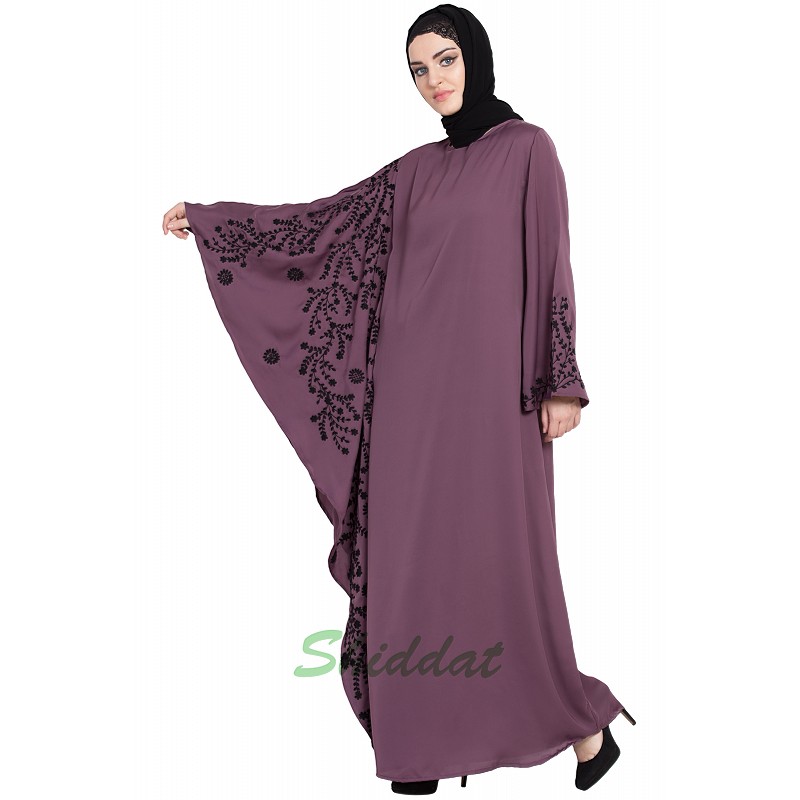 embroidered abaya