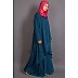 Asymmetrical abaya with Yoke design and panels Asymmetrical abaya with Yoke design and panels