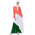 Tricolor asymmetrical Abaya Tricolor asymmetrical Abaya