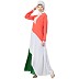 Tricolor asymmetrical Abaya Tricolor asymmetrical Abaya
