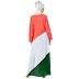 Tricolor asymmetrical Abaya Tricolor asymmetrical Abaya