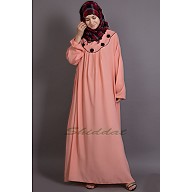 Bohemian Women Cover Up Kaftan Abaya with Scallop yoke design Bohemian Women Cover Up Kaftan Abaya with Scallop yoke design