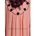 Bohemian Women Cover Up Kaftan Abaya with Scallop yoke design Bohemian Women Cover Up Kaftan Abaya with Scallop yoke design