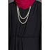 Asymmetrical Pleated abaya - Black Asymmetrical Pleated abaya - Black