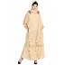 Frilled party wear abaya- Beige  Frilled party wear abaya- Beige