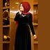 Burqa - Velvet with silver rhinestones Burqa - Velvet with silver rhinestones