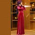 Burqa - Maroon Velvet Abaya   Burqa - Maroon Velvet Abaya