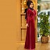 Burqa - Maroon Velvet Abaya   Burqa - Maroon Velvet Abaya