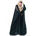 Casual embroidered Kaftan abaya- Bottle Green Casual embroidered Kaftan abaya- Bottle Green