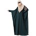 Casual embroidered Kaftan abaya- Bottle Green Casual embroidered Kaftan abaya- Bottle Green