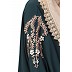 Casual embroidered Kaftan abaya- Bottle Green Casual embroidered Kaftan abaya- Bottle Green