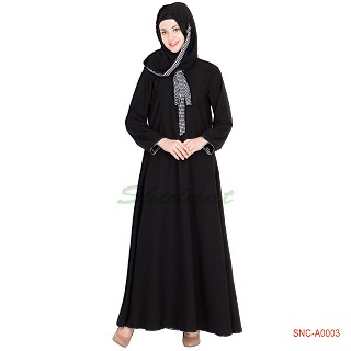 Naqab- Elegant Black Colored